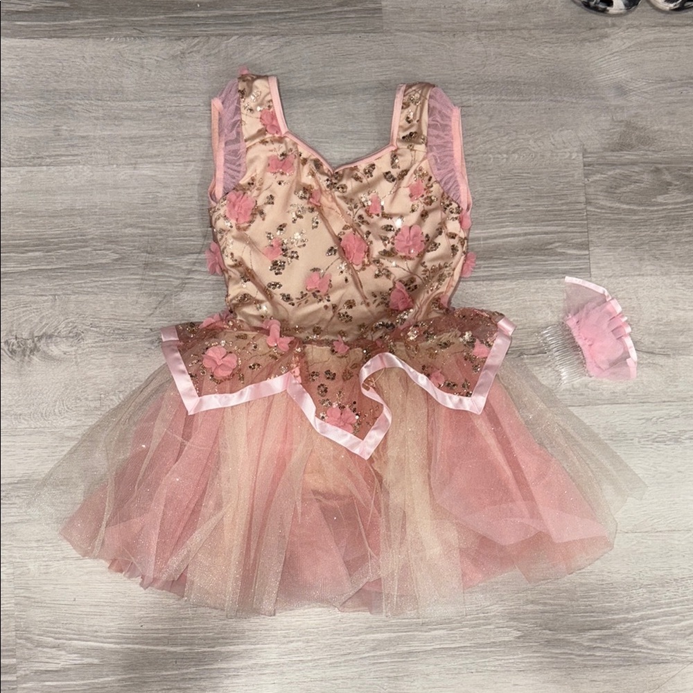 Pink Floral Kids Costume
